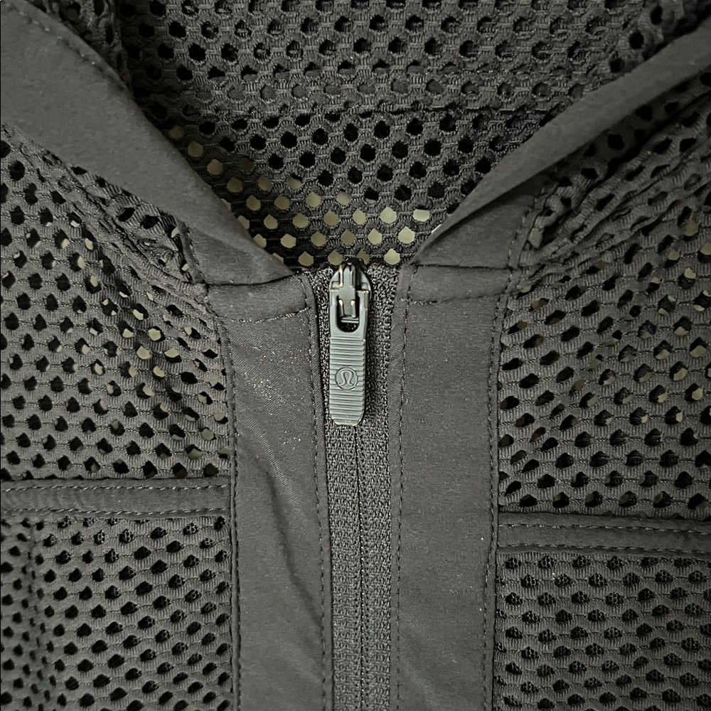 Lululemon black sheer mesh zip jacket - Picture 6 of 11
